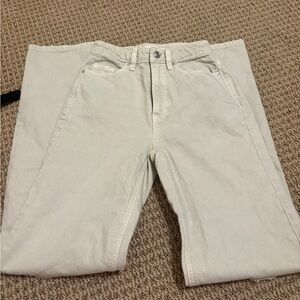 PacSun Women's Cream Straight Leg Jeans